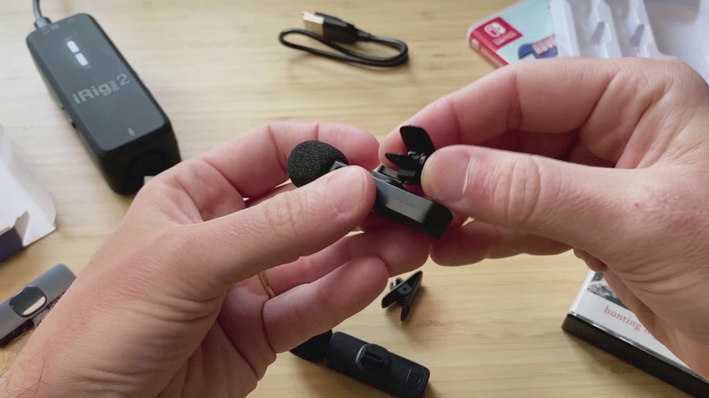 Wireless Lavalier Microphone – Mini Noise-Cancelling Mic